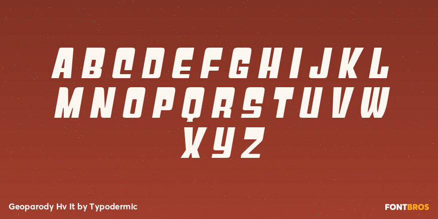 Geoparody Hv It Font Poster #3
