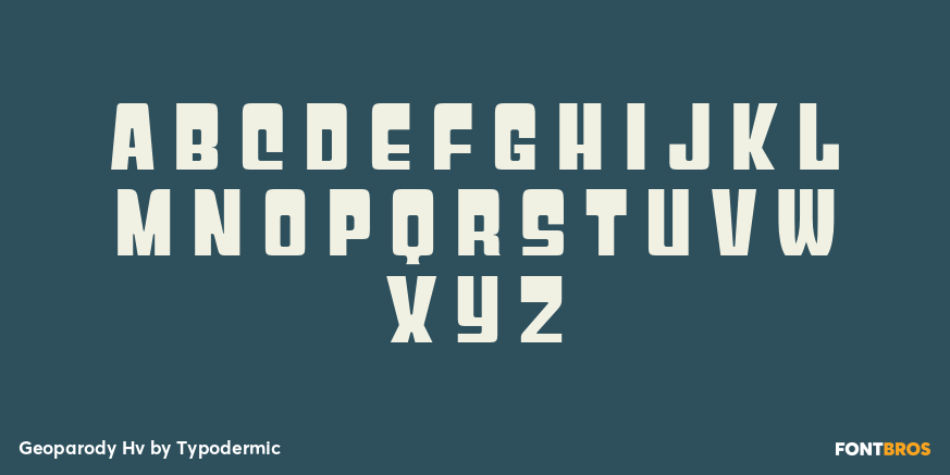 Geoparody Hv Font Poster #2
