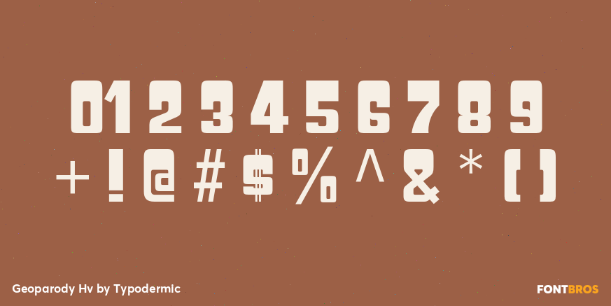 Geoparody Hv Font Poster #4