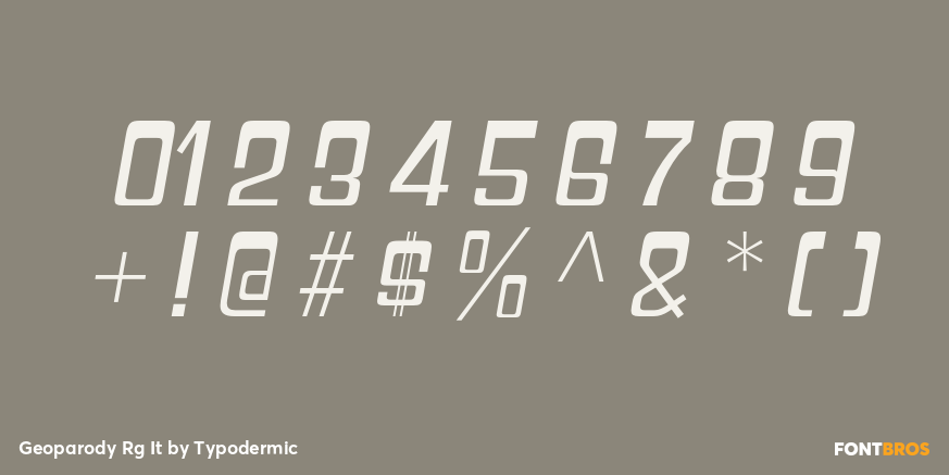 Geoparody Rg It Font Poster #4