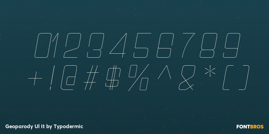 Geoparody Ul It Font Poster #1