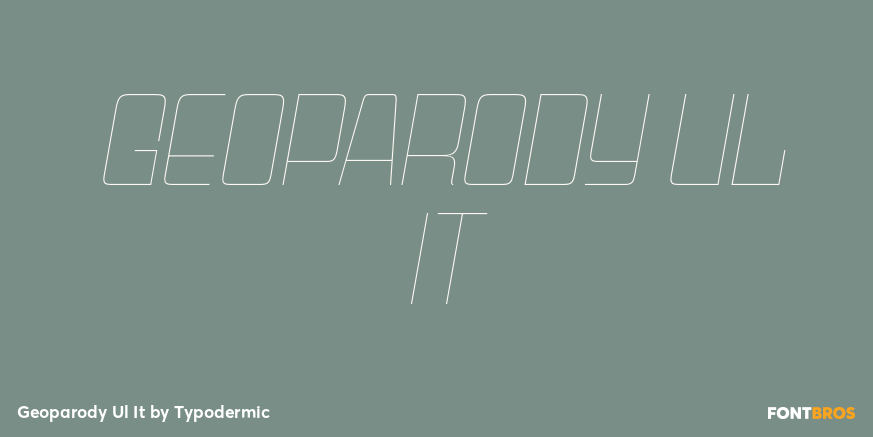 Geoparody Ul It Font Poster #1