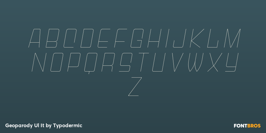 Geoparody Ul It Font Poster #2