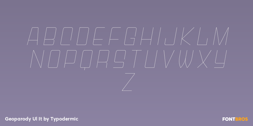 Geoparody Ul It Font Poster #3