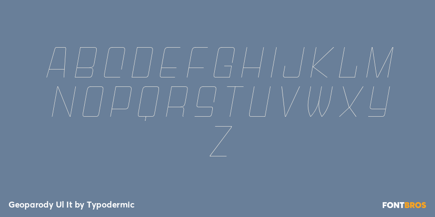 Geoparody Ul It Font Poster #1
