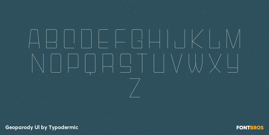 Geoparody Ul Font Poster #2
