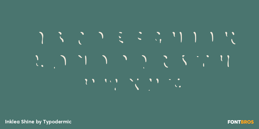 Inklea Shine Font Poster #2