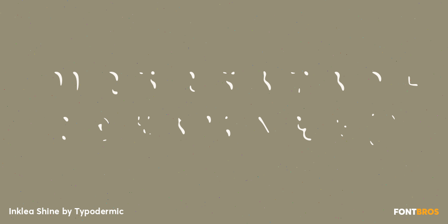 Inklea Shine Font Poster #4