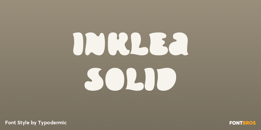 Inklea Solid Font Poster #1
