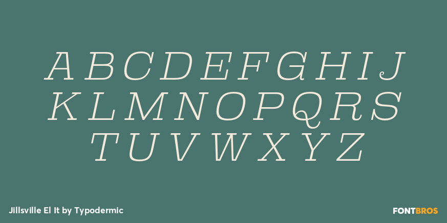 Jillsville El It Font Poster #2