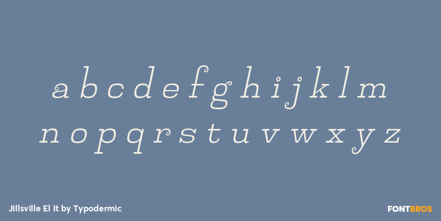 Jillsville El It Font Poster #3