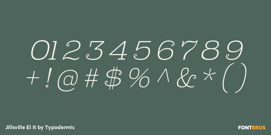 Jillsville El It Font Poster #4