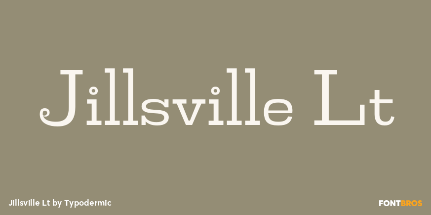 Jillsville Lt Font Poster #1