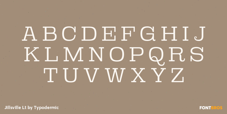 Jillsville Lt Font Poster #2
