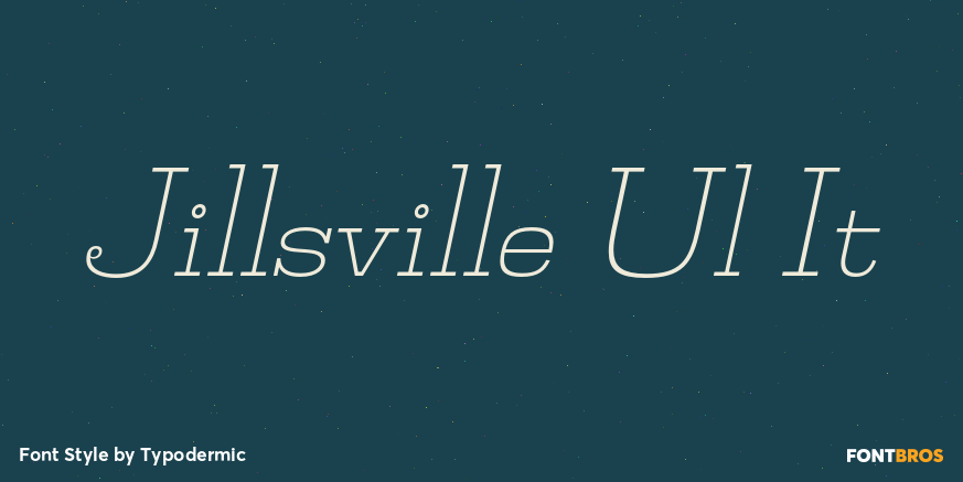 Jillsville Ul It Font Poster #1