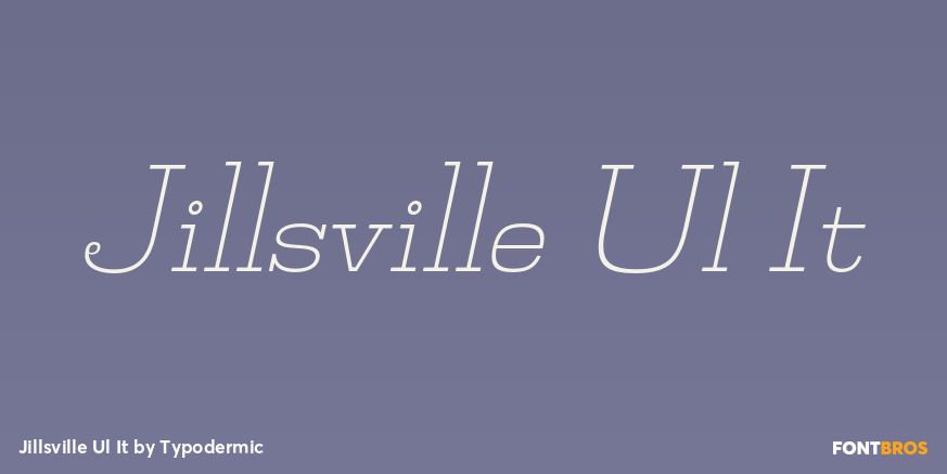 Jillsville Ul It Font Poster #1