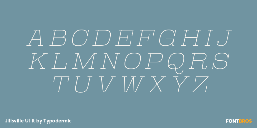 Jillsville Ul It Font Poster #2