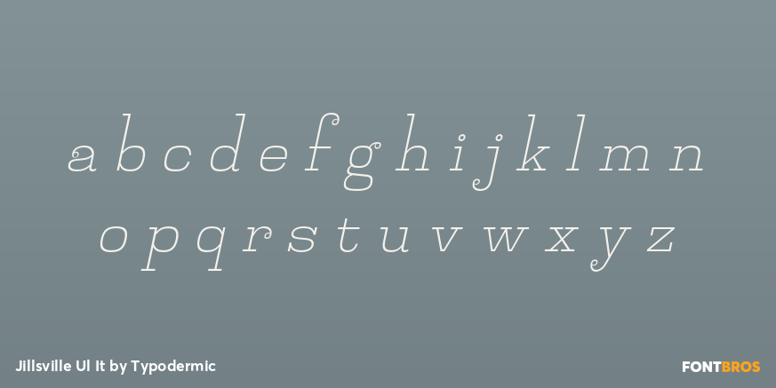 Jillsville Ul It Font Poster #3