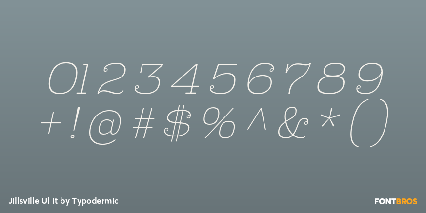 Jillsville Ul It Font Poster #4