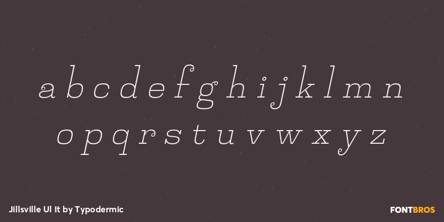 Jillsville Ul It Font Poster #1