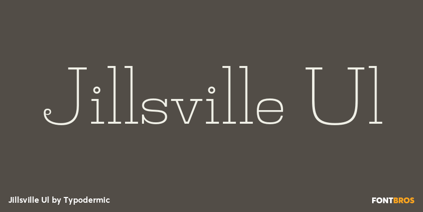 Jillsville Ul Font Poster #1