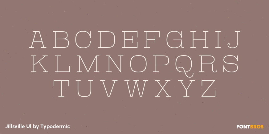 Jillsville Ul Font Poster #2