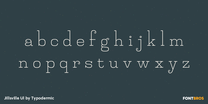 Jillsville Ul Font Poster #3
