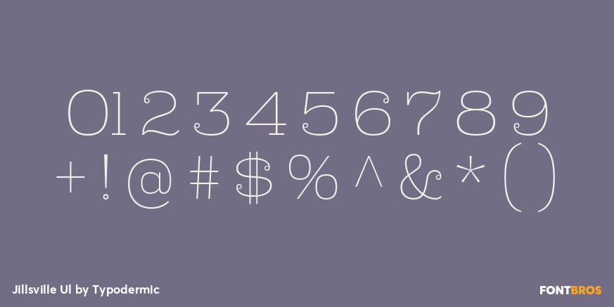 Jillsville Ul Font Poster #4