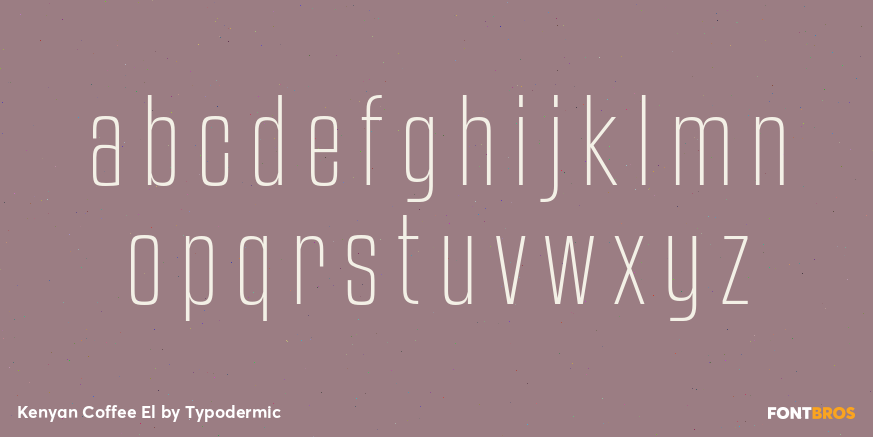 Kenyan Coffee El Font Poster #3