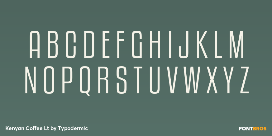 Kenyan Coffee Lt Font Poster #2