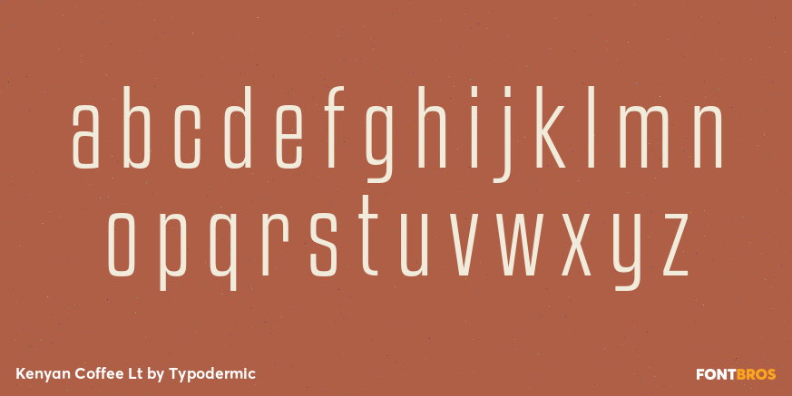 Kenyan Coffee Lt Font Poster #3