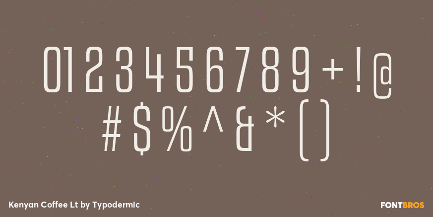 Kenyan Coffee Lt Font Poster #4