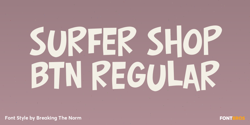 Surfer Shop BTN Regular Poster