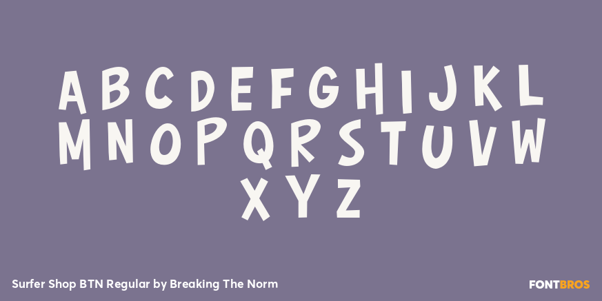 Surfer Shop BTN Regular Font Poster #2