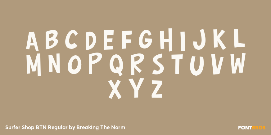 Surfer Shop BTN Regular Font Poster #3