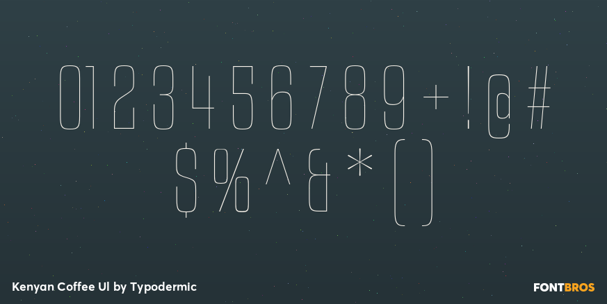 Kenyan Coffee Ul Font Poster #4