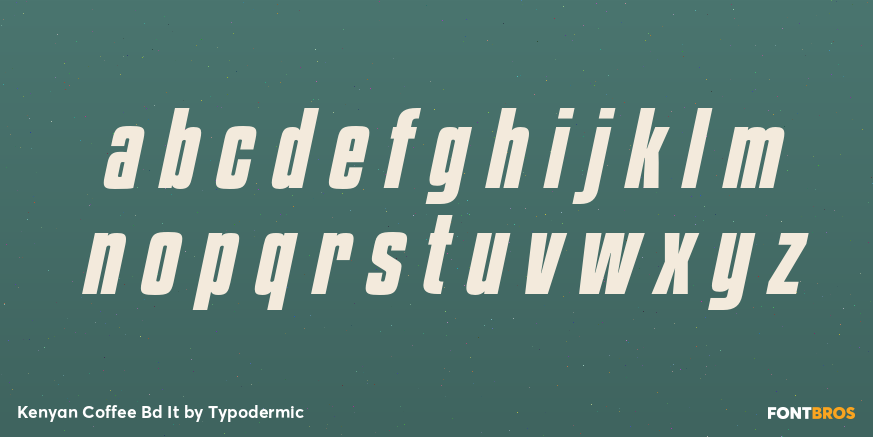 Kenyan Coffee Bd It Font Poster #3