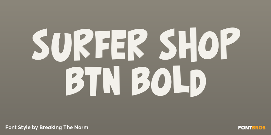 Surfer Shop BTN Bold Poster
