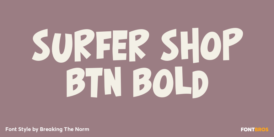 Surfer Shop BTN Bold Poster