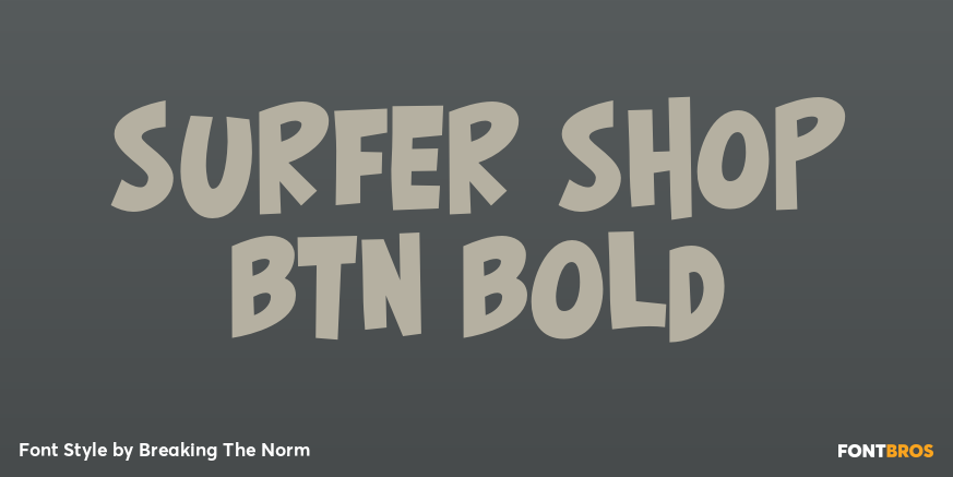 Surfer Shop BTN Bold Poster