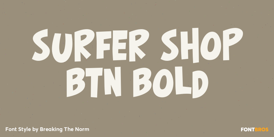 Surfer Shop BTN Bold Poster