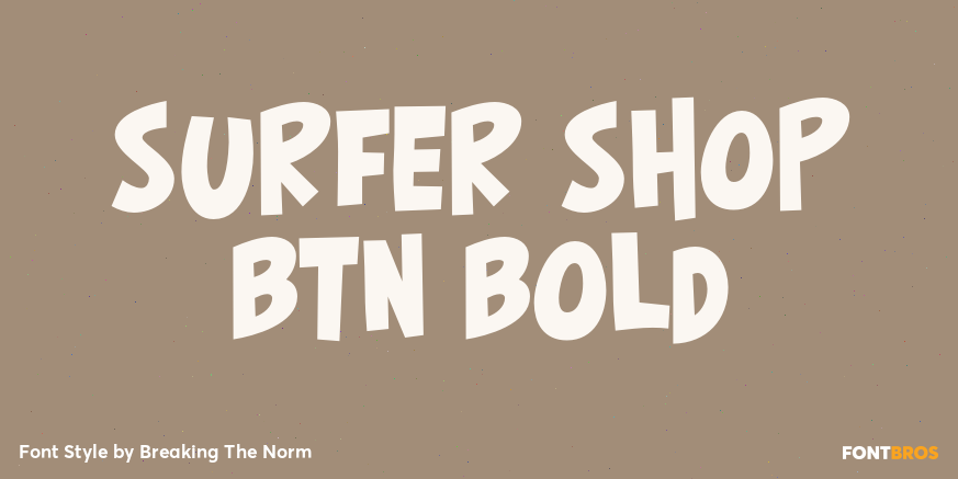 Surfer Shop BTN Bold Poster