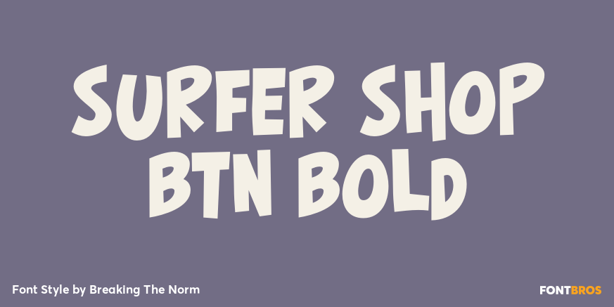 Surfer Shop BTN Bold Poster