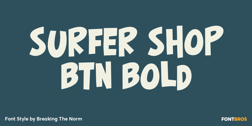 Surfer Shop BTN Bold Poster