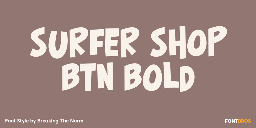 Surfer Shop BTN Bold Poster