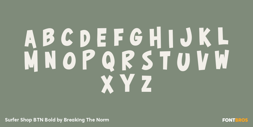 Surfer Shop BTN Bold Font Poster #2