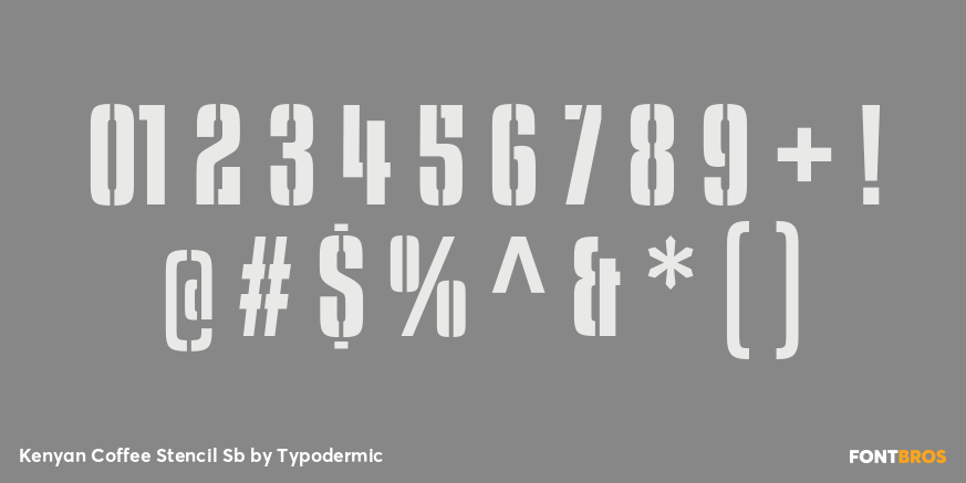 Kenyan Coffee Stencil Sb Font Poster #4