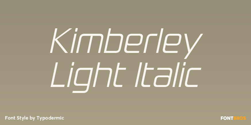 Kimberley Light Italic Font Poster #1