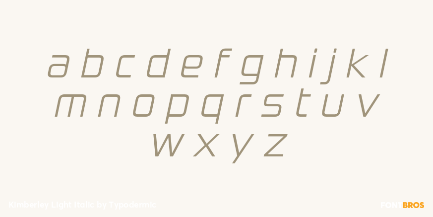 Kimberley Light Italic Font Poster #3
