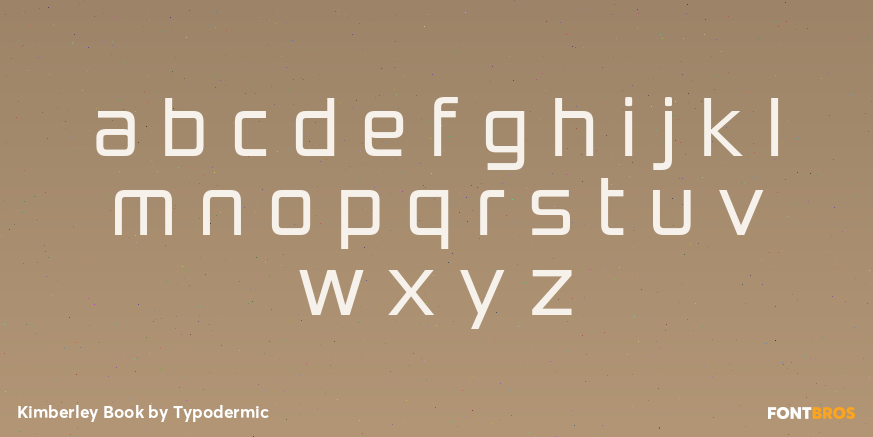 Kimberley Book Font Poster #3